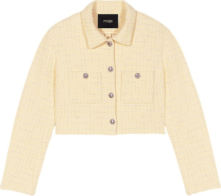 Tweed Short Sleeve Jacket | ShopStyle