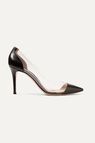 Thumbnail for your product : Gianvito Rossi Plexi 85 Leather And Pvc Pumps