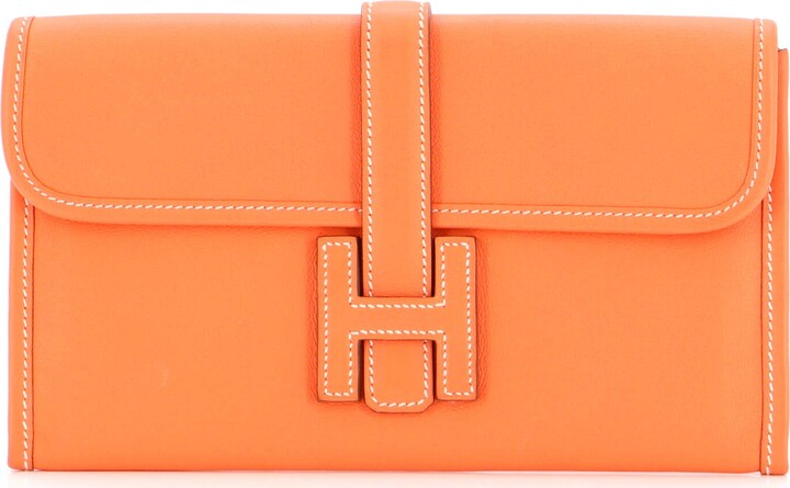 Hermes Swift Leather Jige Duo Clutch Bag