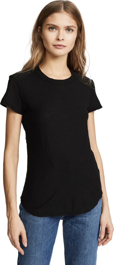 James Perse Sheer Slub Crew Neck Tee