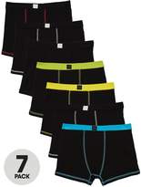 Thumbnail for your product : Very Boys Black Trunks (7 Pack)
