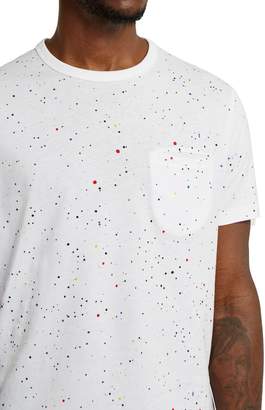 French Connection Men's Star Splatter Printed Jersey T-Shirt