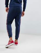 Thumbnail for your product : Jack and Jones Originals Skinny Fit Joggers With Slogan Leg Tape
