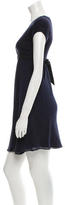 Thumbnail for your product : Brunello Cucinelli Silk Drape-Accented Dress