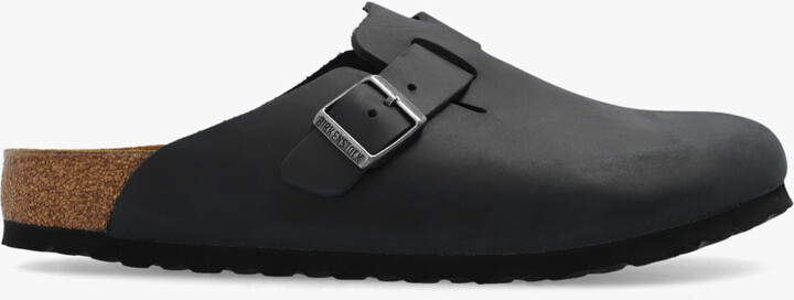 Birkenstock ‘Boston BS’ Slides  - Black