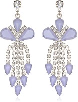 Thumbnail for your product : Tom Binns Lilac Crystal Chandelier Earrings