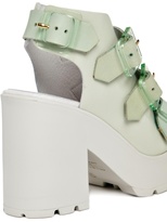 Thumbnail for your product : Miista Amber Mint Buckle Heeled Sandals