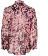 Thumbnail for your product : Just Cavalli Feather Print Silk Blouse