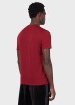 Thumbnail for your product : Emporio Armani Jersey T-Shirt With Logo Print