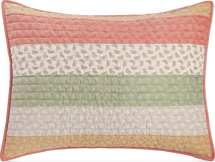 Martha Stewart Collection Ditsy Corduroy Stripe Sham, King, Created For