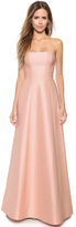 Thumbnail for your product : Halston Strapless Jacquard Gown