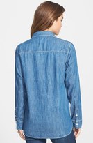 Thumbnail for your product : Christopher Blue 'Max' Crinkled Chambray Boyfriend Shirt