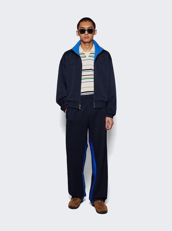 adidas X Wales Bonner Knit Polo Wonder White Stripe