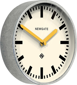 Newgate Clocks - The Luggage Galvanized Wall Clock - Yellow Hands