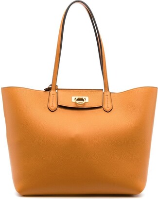 Womens Bags Satchel bags and purses Ferragamo Leather Handbag in Orange 
