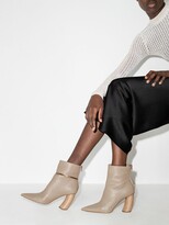 Thumbnail for your product : Angelo Figus Cambra wooden-heel ankle boots