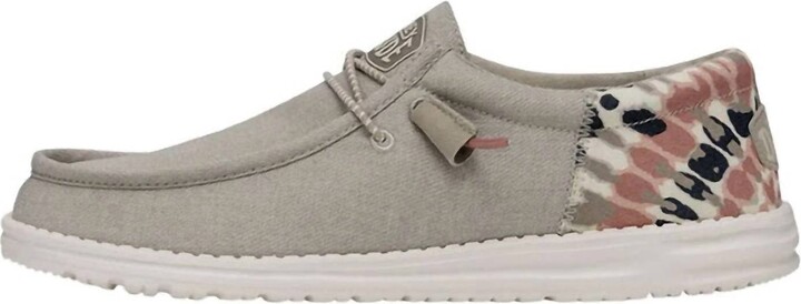 Hey Dude Men's Wally Funk Tie Dye Sneakers In Tan