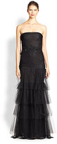 Thumbnail for your product : Marchesa Notte Beaded Lace & Tulle Gown