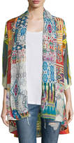 Thumbnail for your product : Johnny Was Mix-Print Kimono Jacket, Plus Size