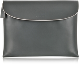 Thumbnail for your product : Marni Dark Green Leather Pochette w/Wool Lining