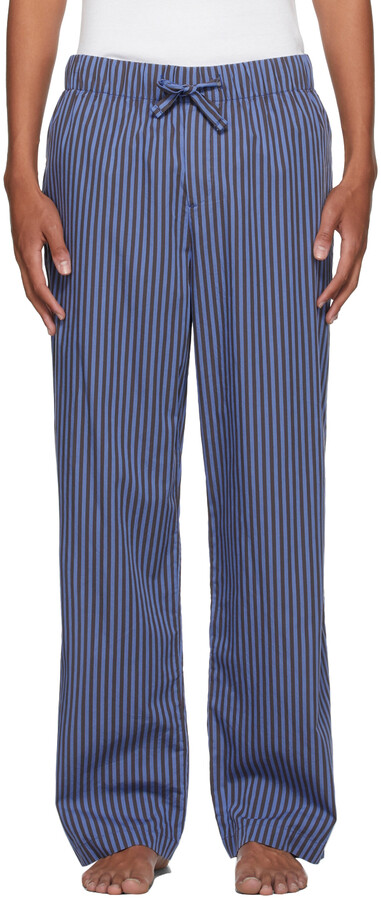 Mens Loungewear Pyjamas Lounge Pants Nightwear Comfy Striped Trousers Bottoms