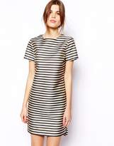 Thumbnail for your product : ASOS Structured Shift Dress In Stripe