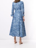 Thumbnail for your product : Carolina Herrera Floral Flared Shirt Dress