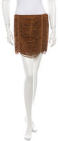Thumbnail for your product : Haute Hippie Suede Fringe Skirt