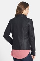 Thumbnail for your product : T Tahari Tahari Drape Collar Featherweight Leather Jacket