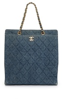 Thumbnail for your product : WGACA What Goes Around Comes Around Chanel Quilted Denim Tote