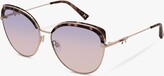 Thumbnail for your product : Ted Baker Women's Tamma Bow Detail Cat's Eye Sunglasses, Gloss Milky Pink Tortoise