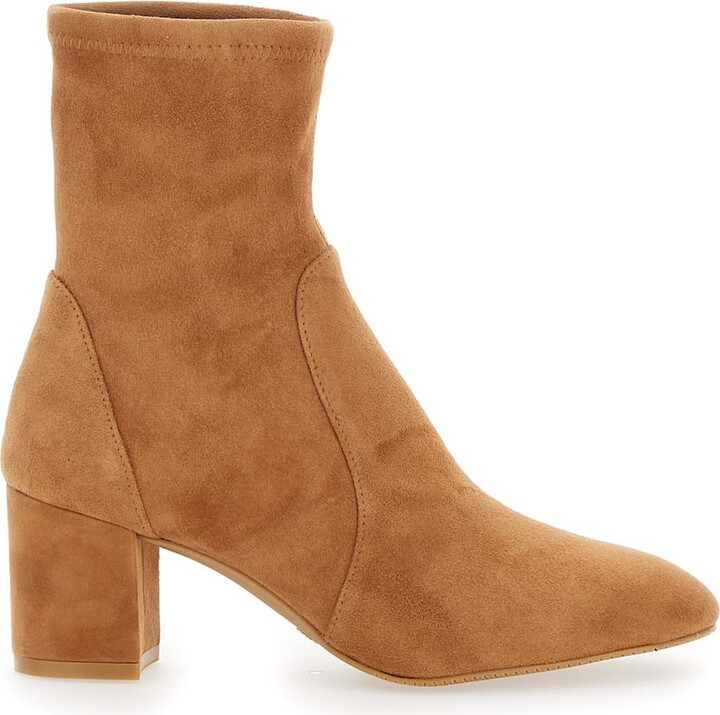 Beige Block Heel Boots ShopStyle CA