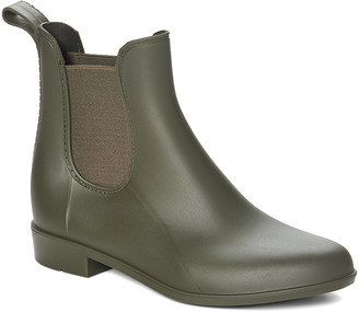 olive green rain boots