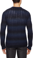 Thumbnail for your product : Space Dyed Crewneck Cable Stitch Sweater