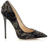 Thumbnail for your product : Jimmy Choo Anouk  Flocked Leather with Studs Pointy Toe Pumps