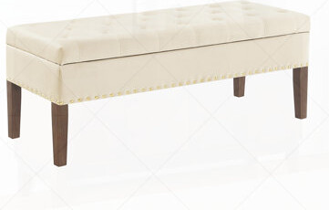 Hokku Designs Tufted Bench with Storage