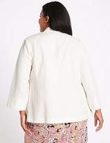 Thumbnail for your product : Marks and Spencer CURVE Linen Blend Blazer