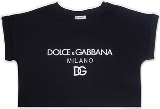 Dolce & Gabbana Children Logo Printed Jersey T-Shirt