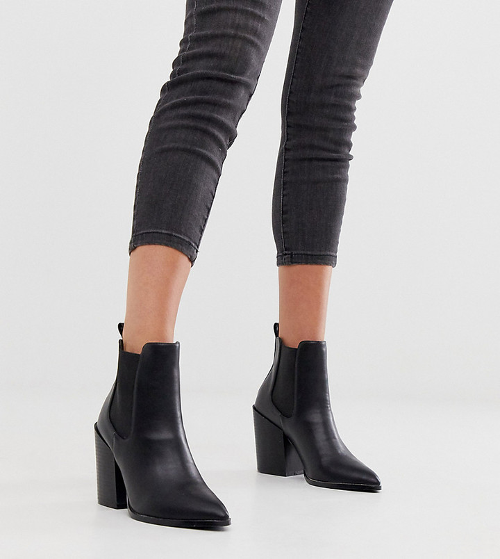 raid georgia black leather look over the knee boots