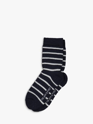 Polarn O. Pyret Kids' Terry Wool Blend Stripe Socks