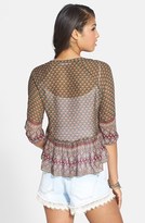 Thumbnail for your product : Babydoll Band of Gypsies Peasant Top (Juniors)