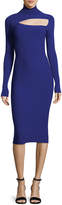 Thumbnail for your product : A.L.C. Montero Turtleneck Cutout Long-Sleeve Fitted Midi Dress