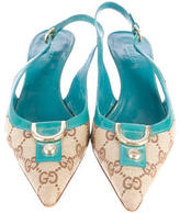 Thumbnail for your product : Gucci GG Slingback Pumps