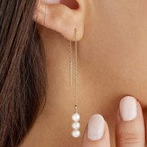 Thumbnail for your product : Lily & Roo Sterling Silver Cluster Pearl Drop Threader Earrings