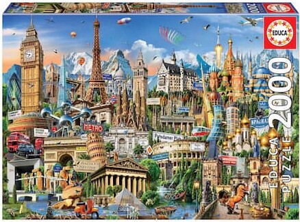 Educa Europe Landmarks: 2000 Pcs