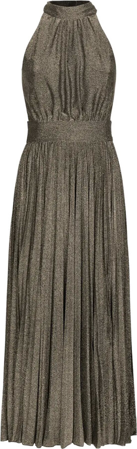 Dolce & Gabbana Midi Pleated Silk Dress