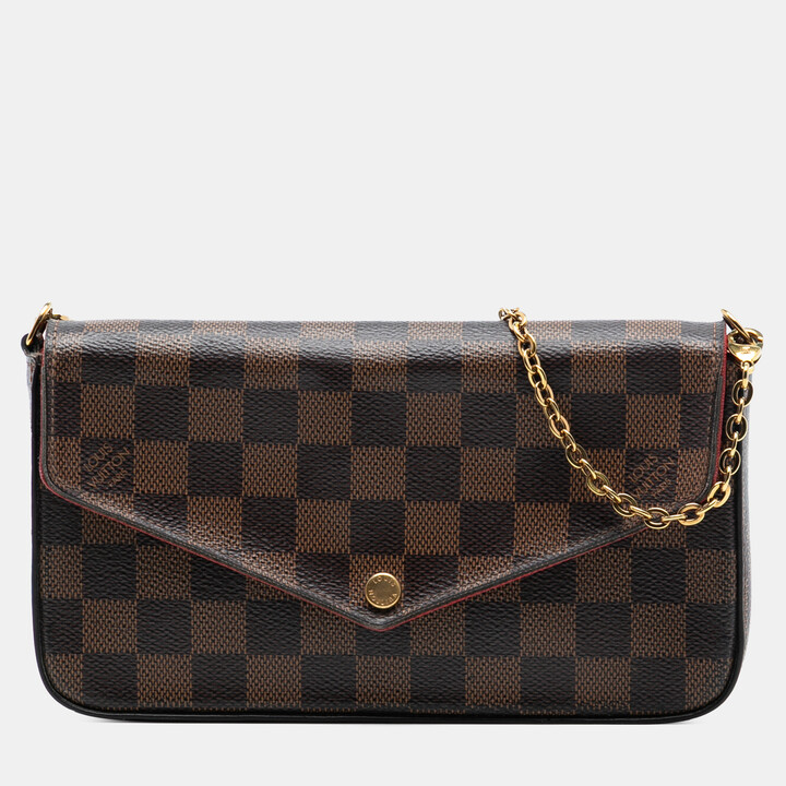 Louis Vuitton Brown Damier Ebene Pochette Felicie