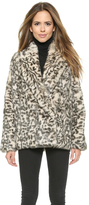 Thumbnail for your product : Theory Sociable Lianamar Leopard Fur Coat