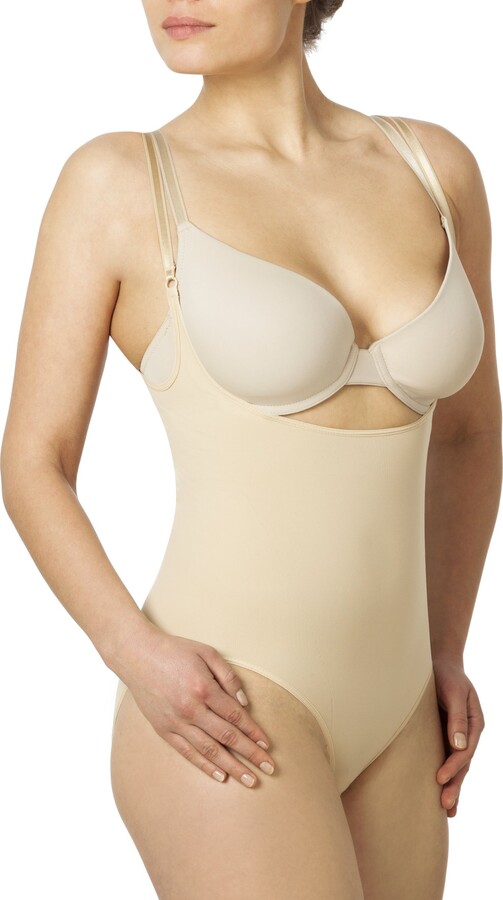SLEEX Super Control Shaping OpenBust Bodysuit (with fine ShopStyle Shapewear