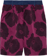 Thumbnail for your product : Jonathan Saunders Jolita floral-print satin shorts